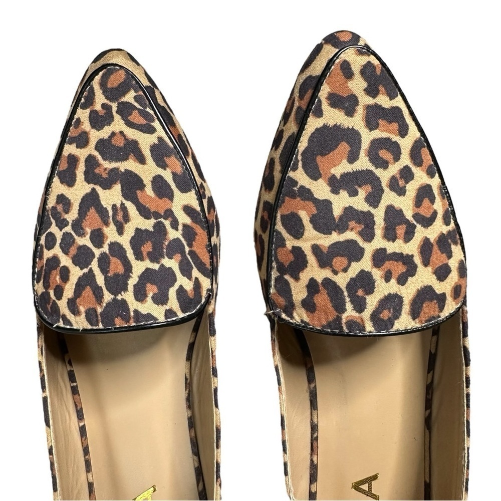 MIA Niles Leopard Print Pointed Toe Flat Loafer Womens Size 6 - Picture 3 of 13